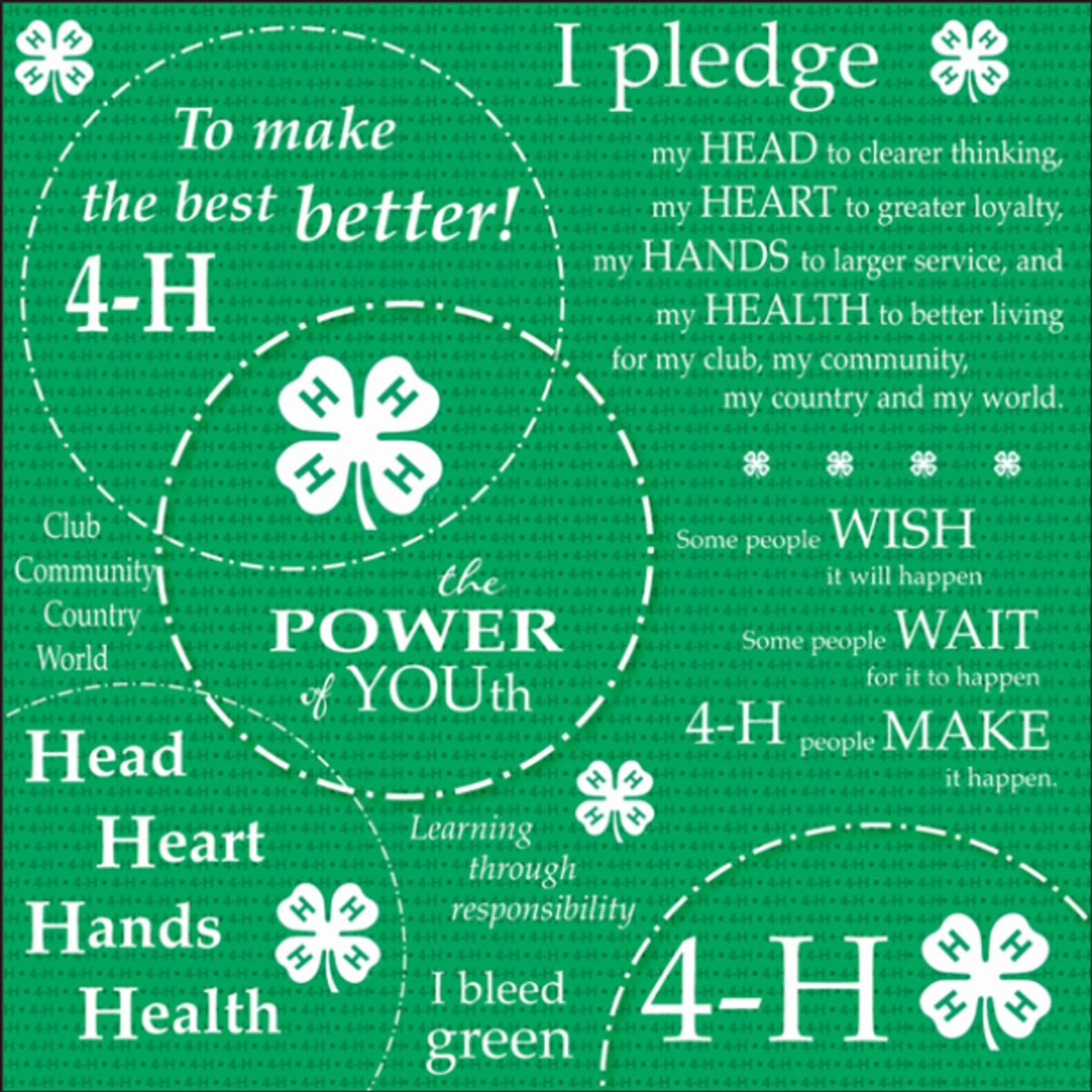 4-H motto pledges