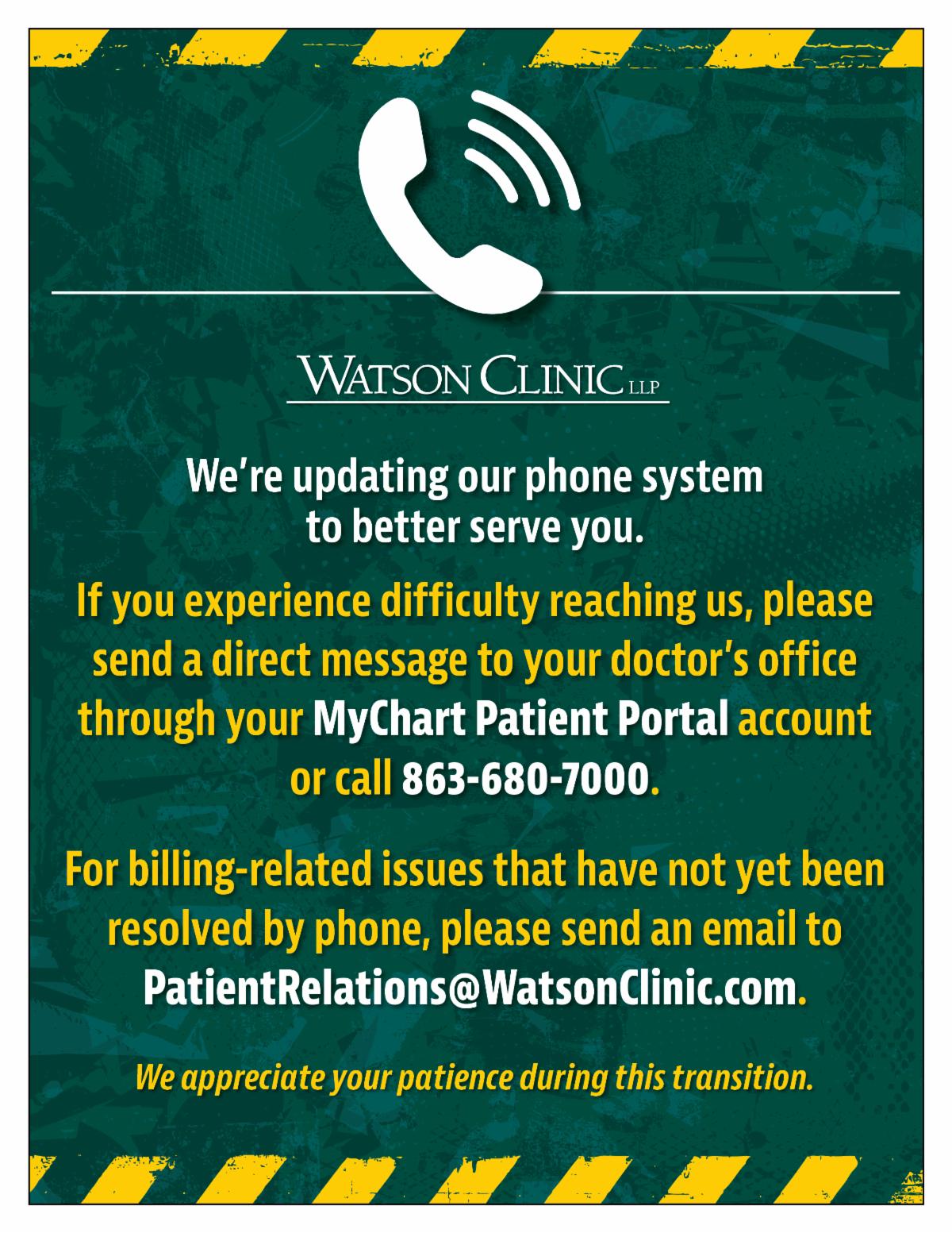 Watson Clinic Phone System