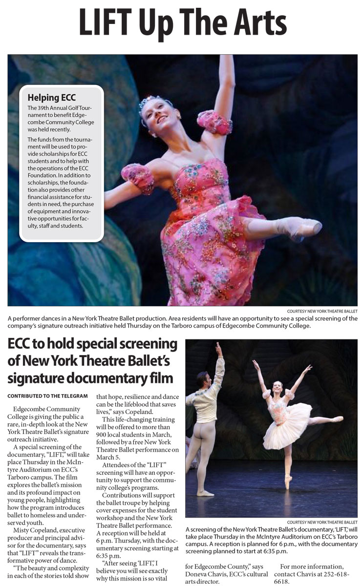 LIFT up the arts