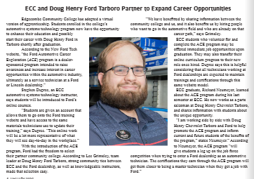 ECC and Doug Henry Ford Tarboro partner to expand career opportunities