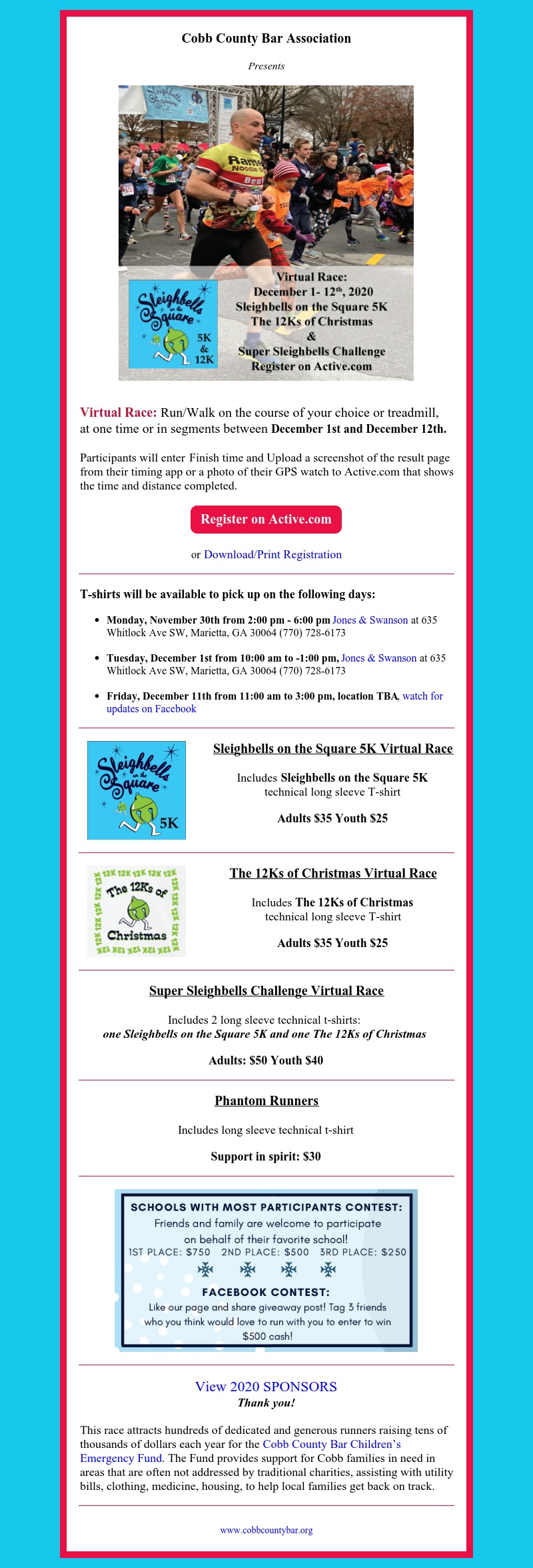 Virtual 2020 Sleighbells on the Square