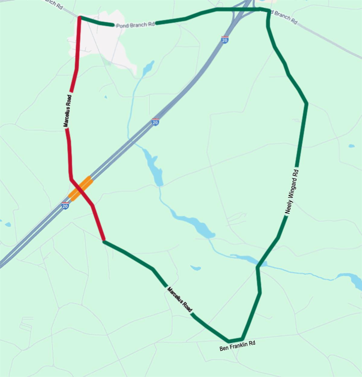 SCDOT crews to temporarily close Marcellus Road bridge over I-20 in ...