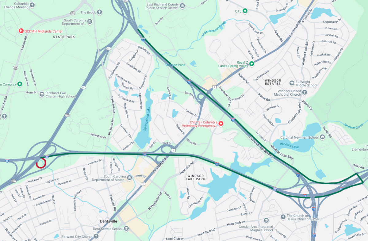 SCDOT closes I-20 Eastbound ramp to SC 277 for emergency repairs ...