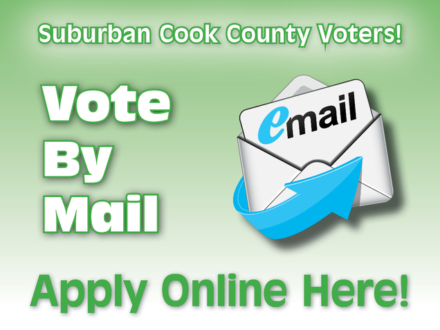 A Vote By Mail graphic - Cook County