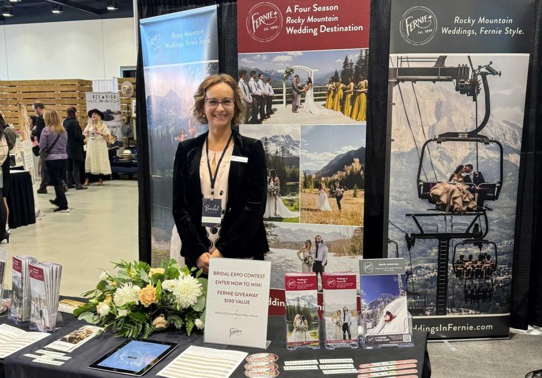Tourism Fernie Booth at the Bridal Expo