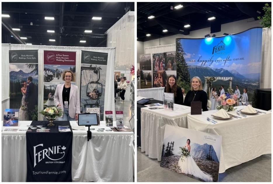 Tourism Fernie and partners at the 2025 Wedding Fair