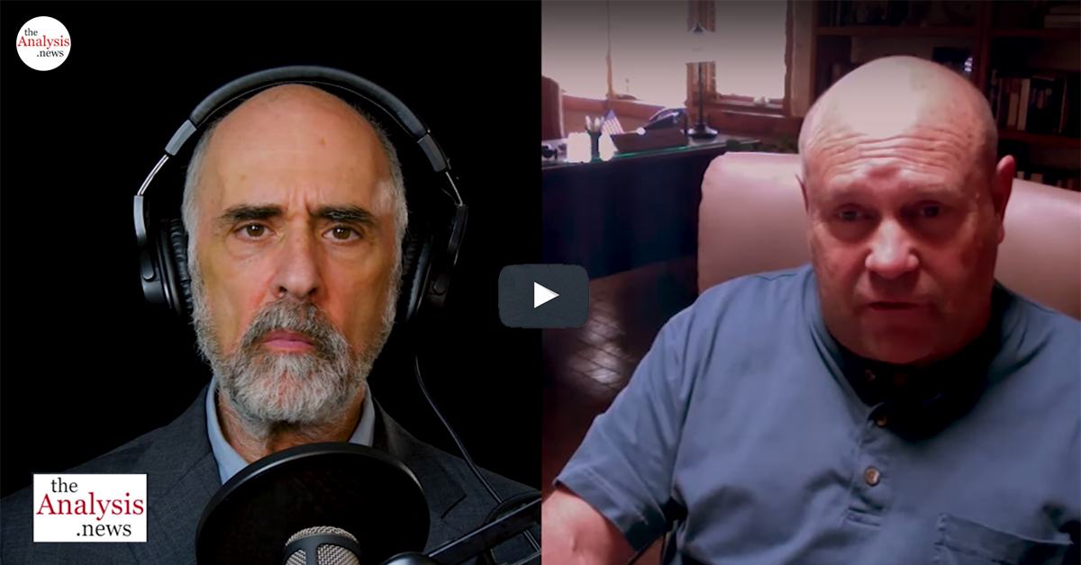 Screenshot of Mikey Weinstein interviewed by Paul Jay on theAnalysis.news