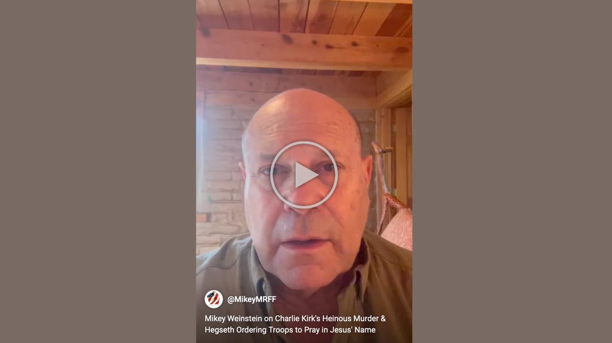 Still image of Mikey Weinsteinn from video