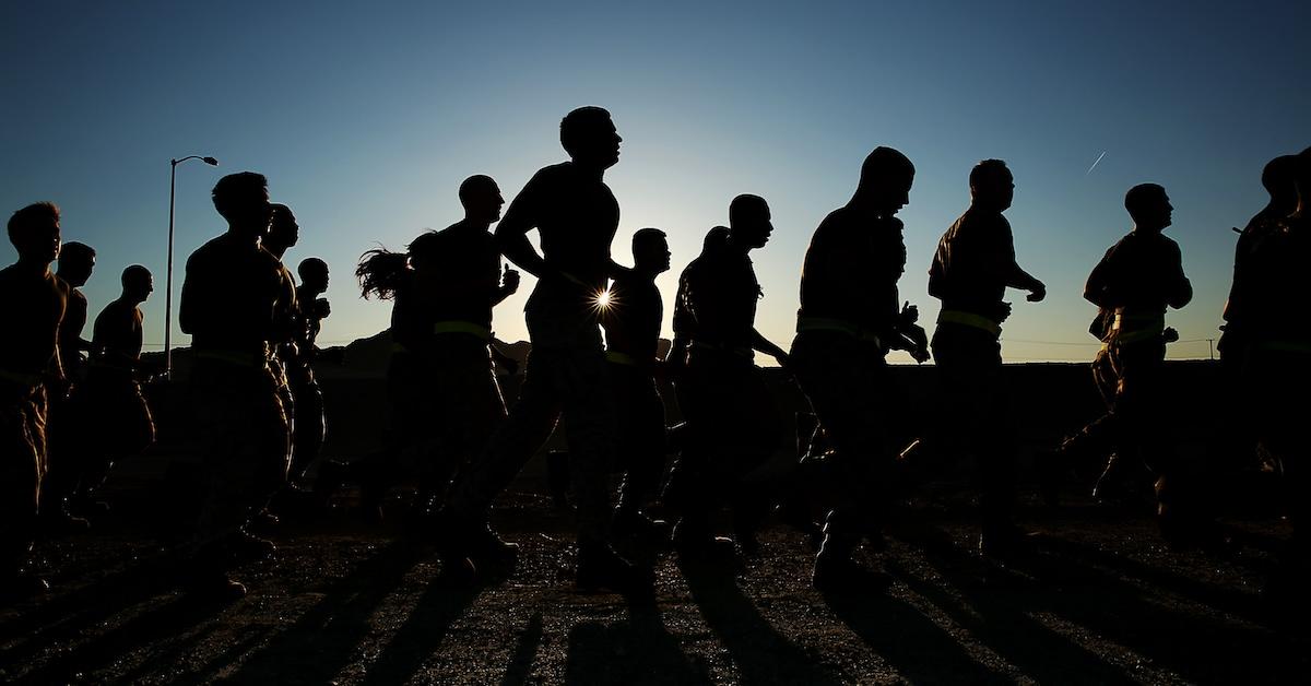Soldiers running
