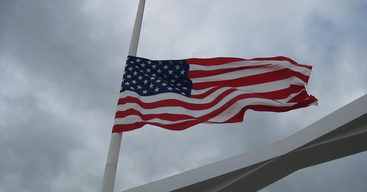 Flag at half staff