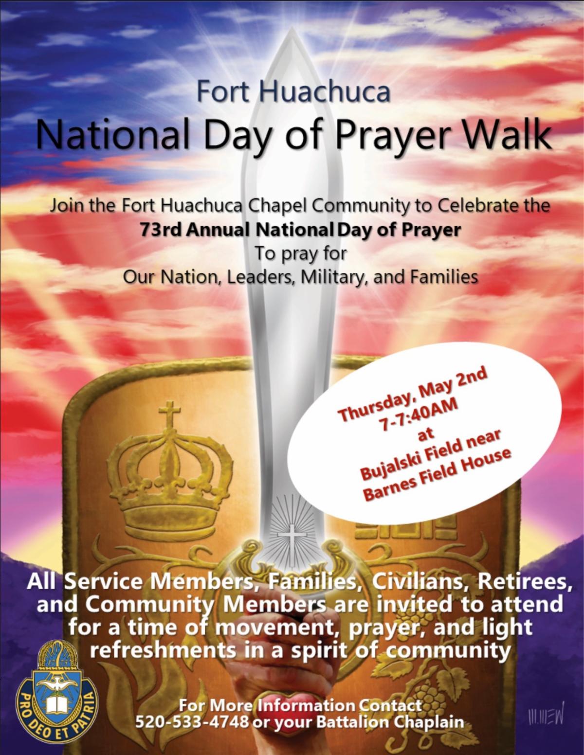 Fort Huachuca National Day of Prayer Flyer