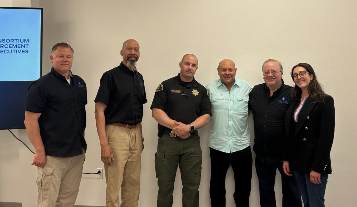 Mikey Weinstein with Bernalillo County Sheriffs Office deputies