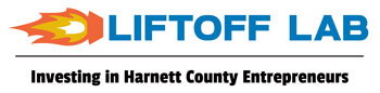Harnett County's Liftoff Lab Logo
