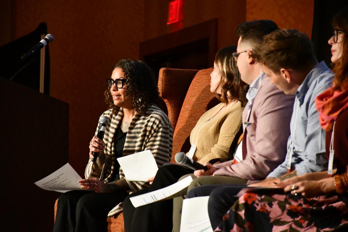 Speakers from 2025 Colorado Opioid Abatement Conference speak on a panel
