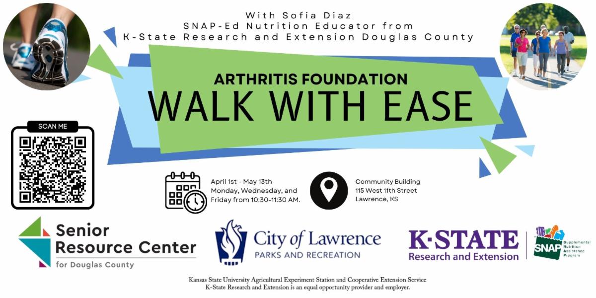 Walk With Ease Promotional Flyer. Click for more information or to register.