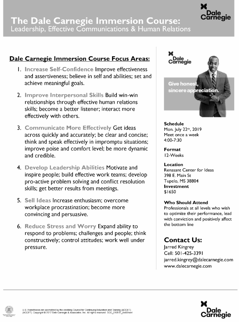 Dale Carnegie Immersion Course