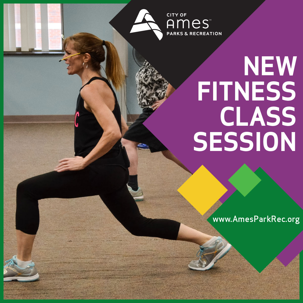 New Sixty Forward Fitness Class Session announcement