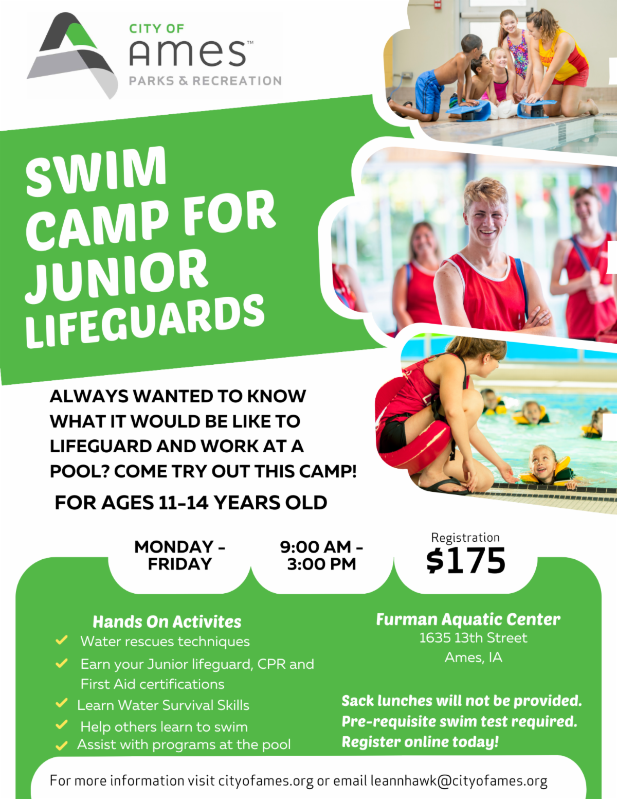 Jr Lifeguard Camp Advertisement