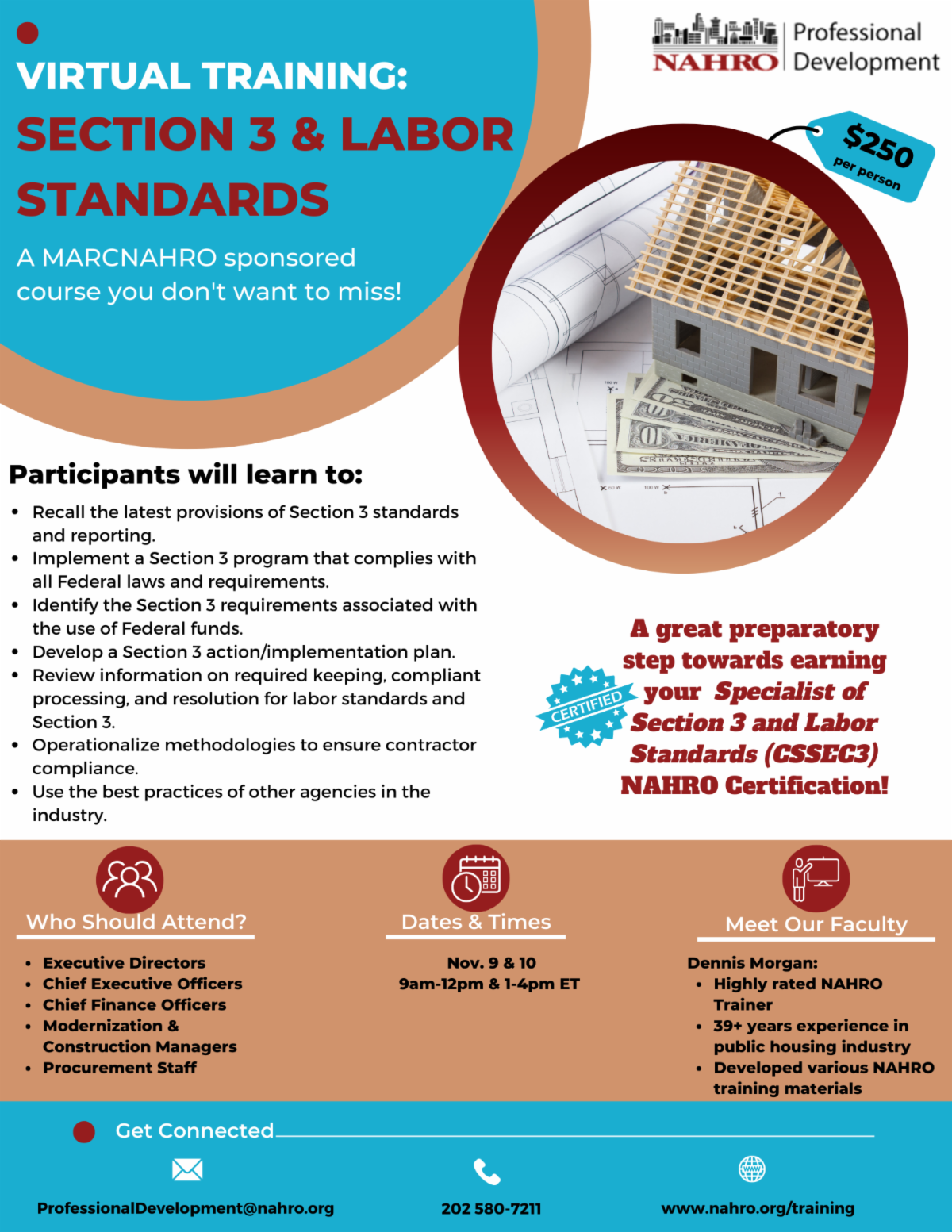 Section 3 & Labor Standards Virtual Training Sponsored by MARC NAHRO