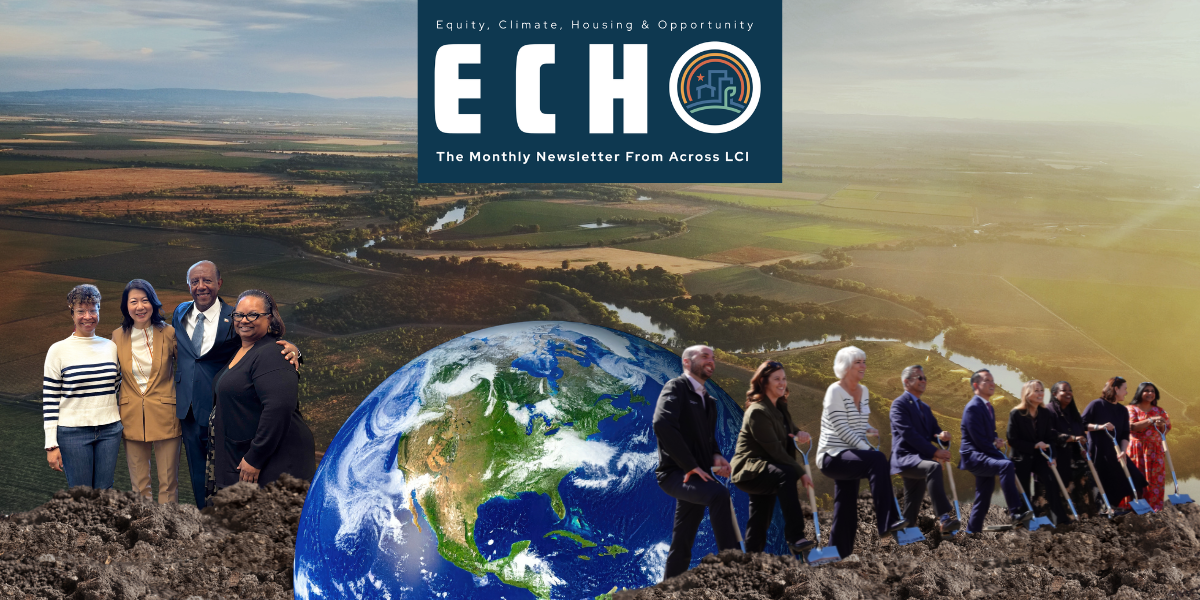 ECHO newsletter logo with a photo of people and the Earth.