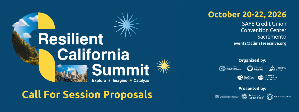 A graphic on the Resilient California Summit