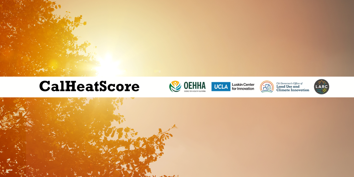CalHeatScore, sunny sky, program logos