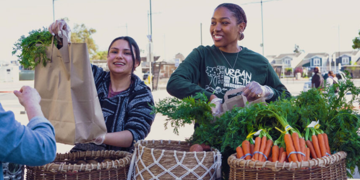 A photo of Urban Tilth folks packaging food