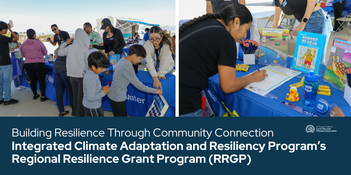 Two photos from the Regional Resilience Grant Program