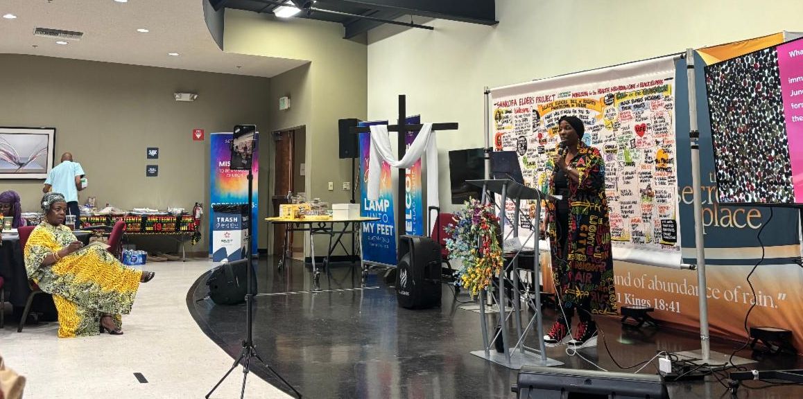 Photo from the Sankofa Elders Project outreach event
