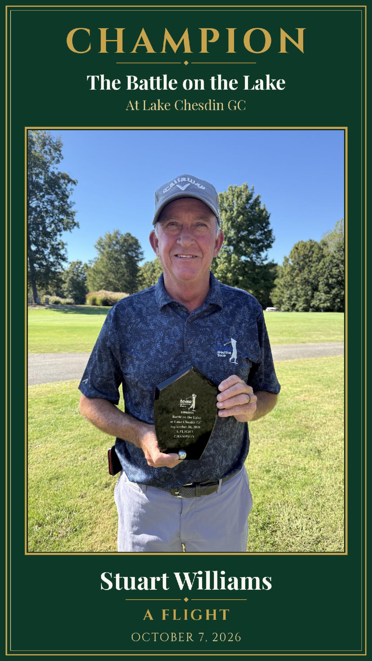 Stuart Williams - A Flight Winner