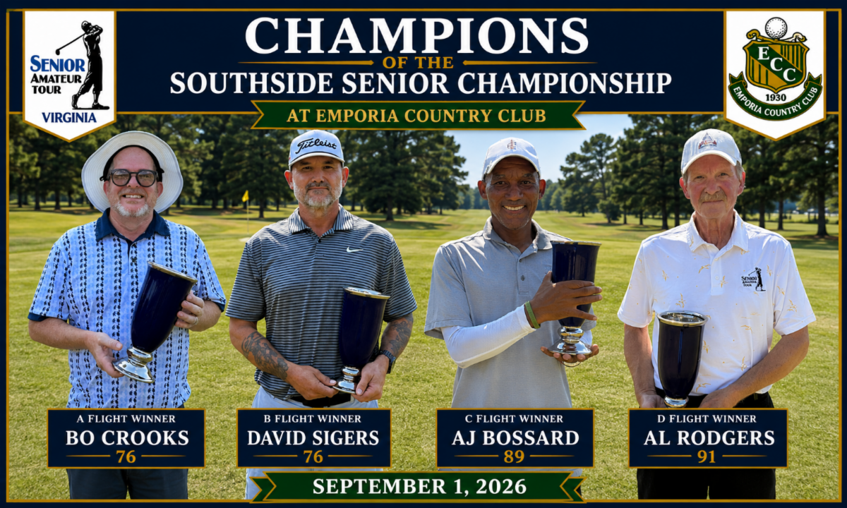 Southside Senior Championship Champions at Emporia Country Club