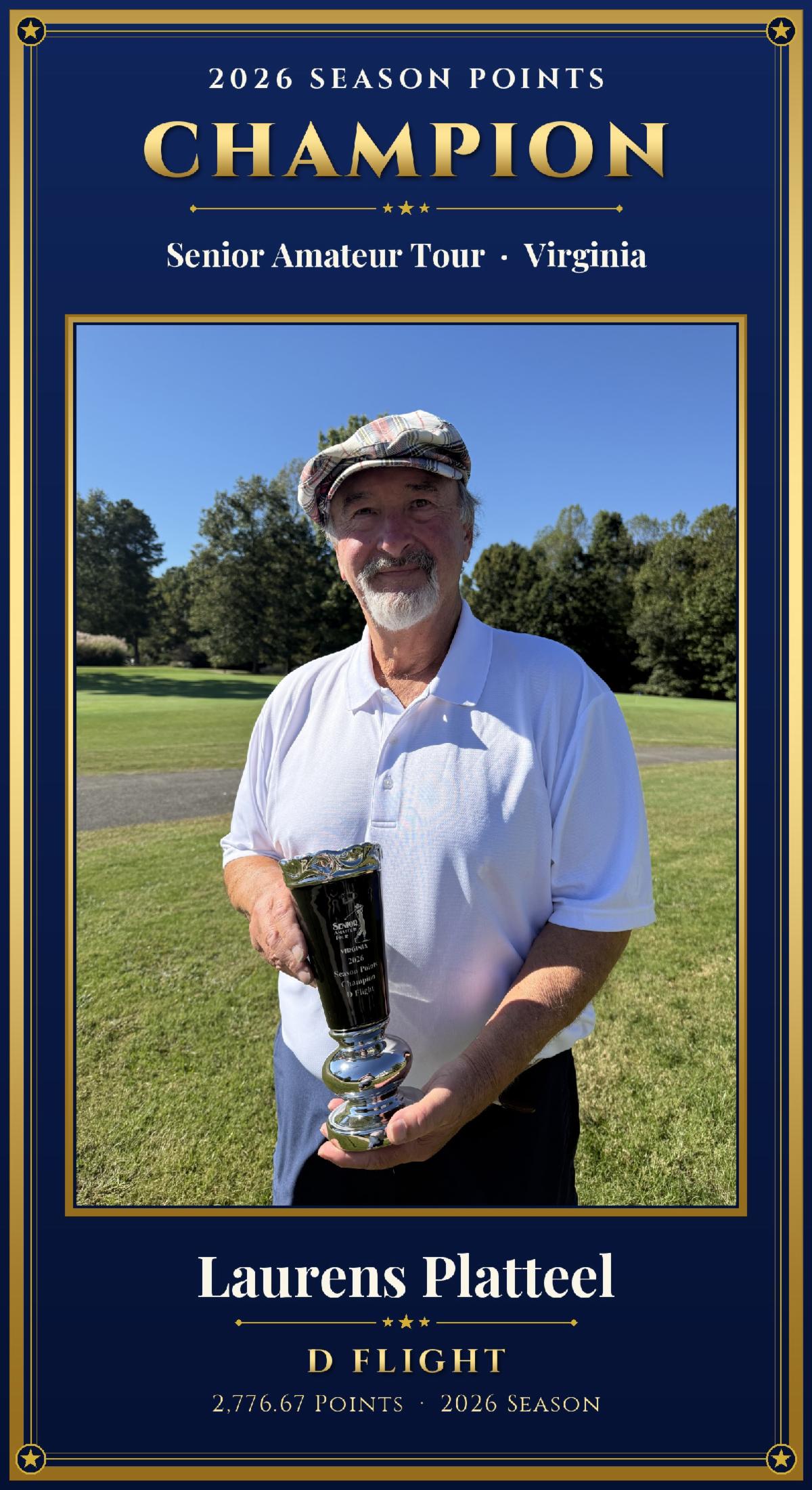 Laurens Platteel - D Flight 2026 Season Points Champion
