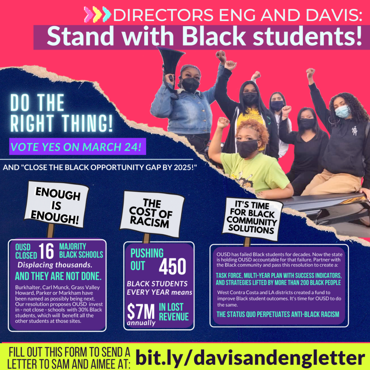 Oakland: Support Black Students Demands For Reparations | Wisconsin Bail Out the People Movement - Vimarsana News