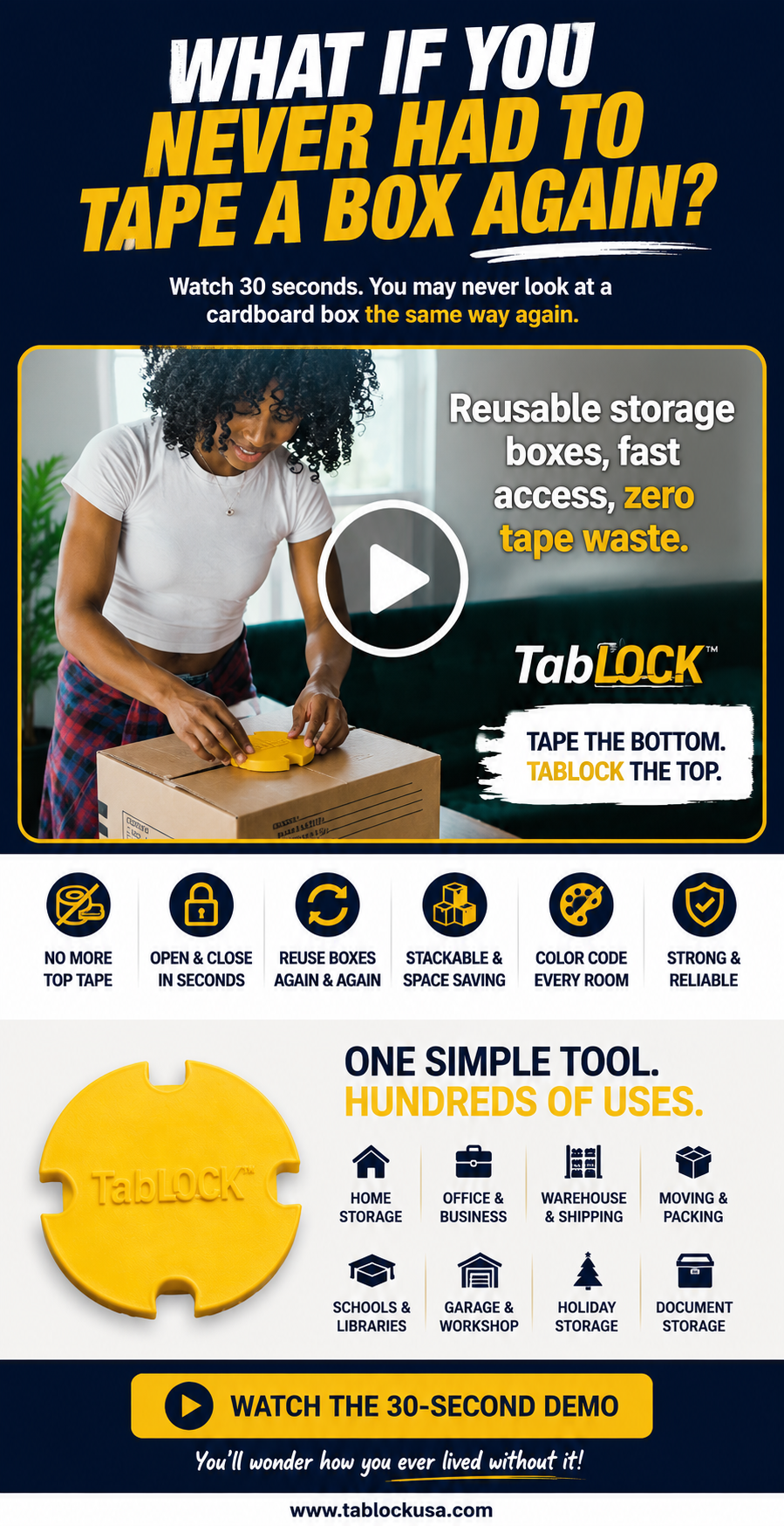 Play the TabLock 30-second demonstration