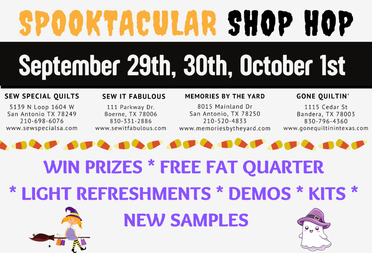 Spooktacular Shop Hop Begins Today