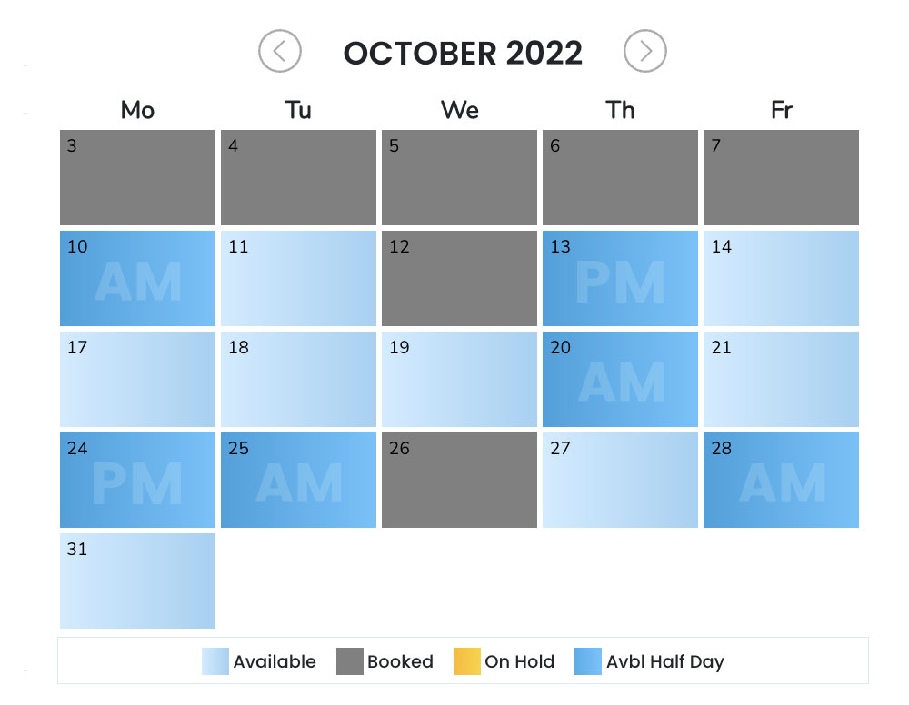 October 2022 Calendar