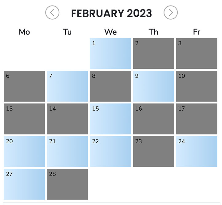 Feb2023 Calendar