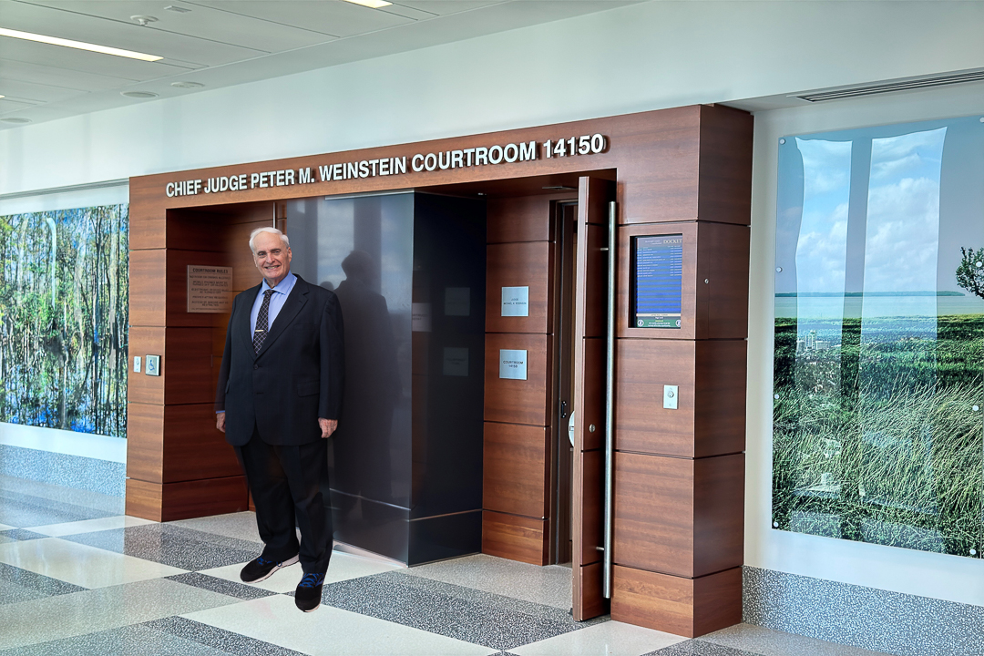 Chief Judge Peter Weinstein Courtroom Dedication