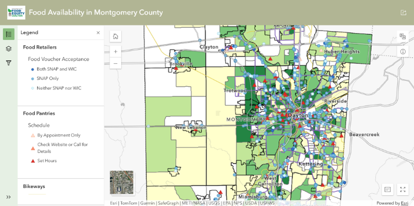 Montgomery County Food Equity Coalition Map Application