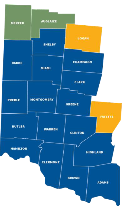 SW Ohio Water Study Counties 