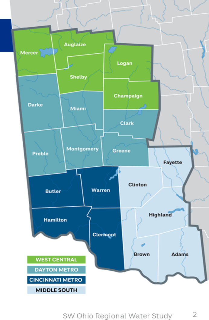 SW Ohio Regional Water Study Map