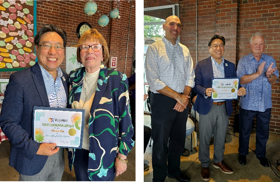 MVRPC Martin Kim Receives Food Champion Partner Award