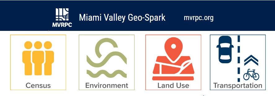Geo Spark Icons for Census, Environment, Land Use and Transportation