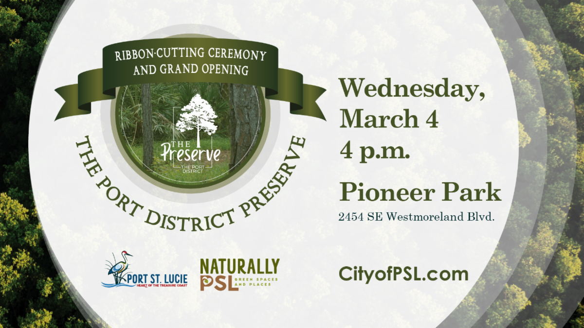 Port Preserve Trail ribbon cutting