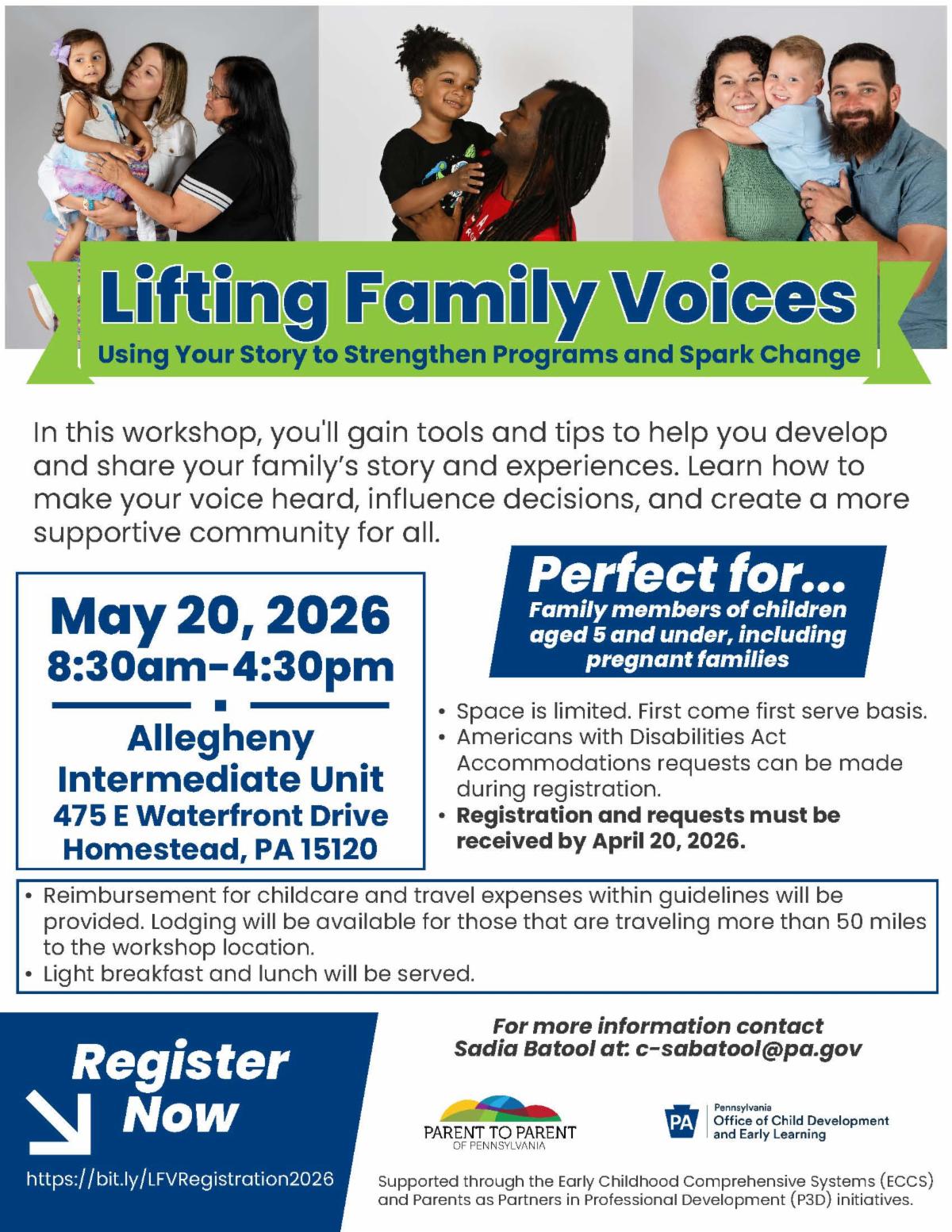 Lifting Families Voices flyer
