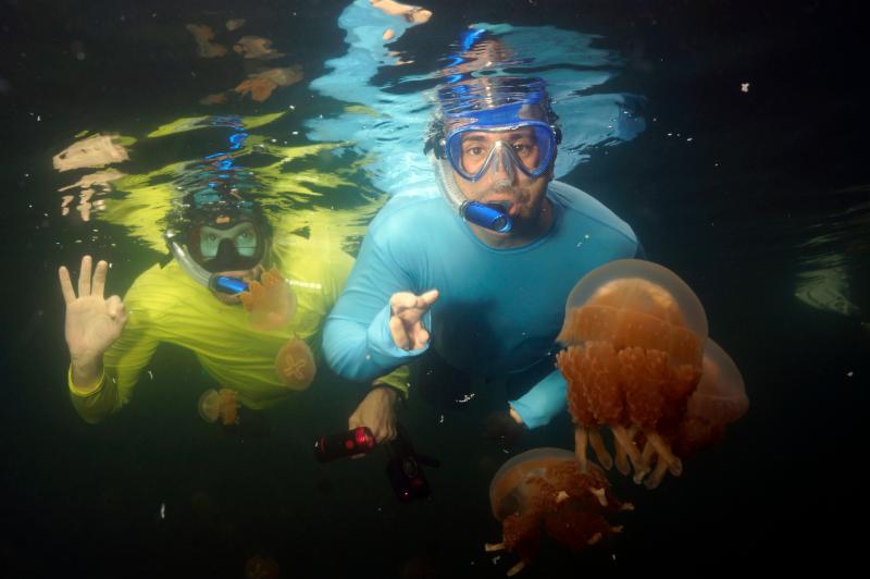 UnderseaX Palau Divers at Jellyfish Lake