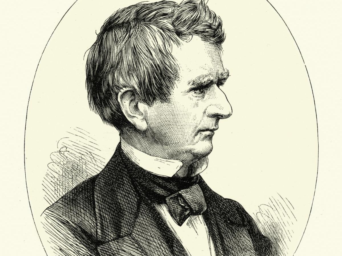 Vintage engraving of William Henry Seward
