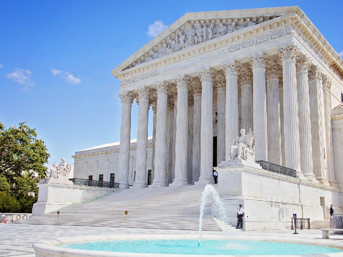 A photograph of the United States Supreme Court Building in Washington DC
