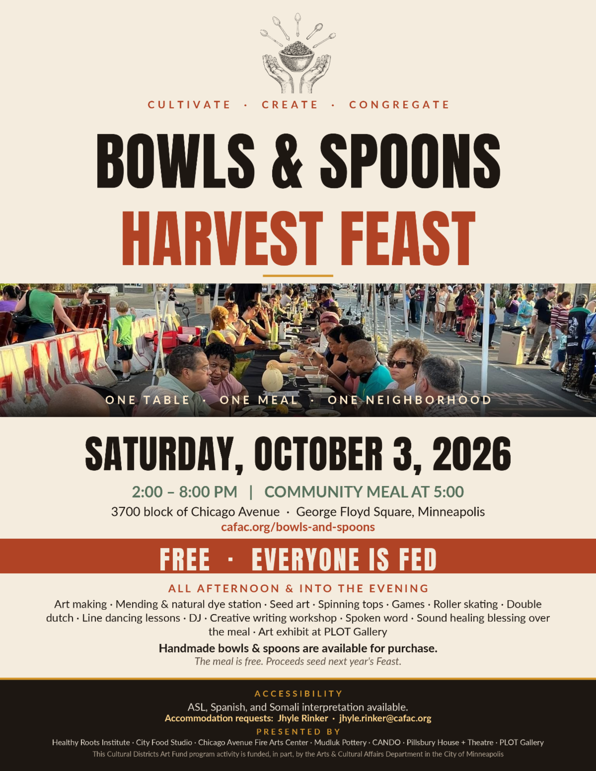 Bowls and Spoons Harvest Festival