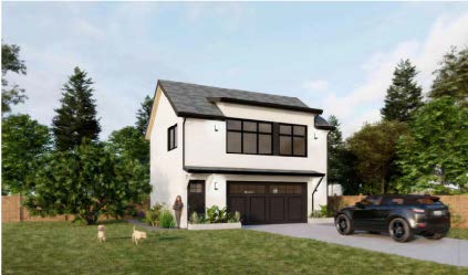 The Kitsap ADU option with a two-car garage configuration.